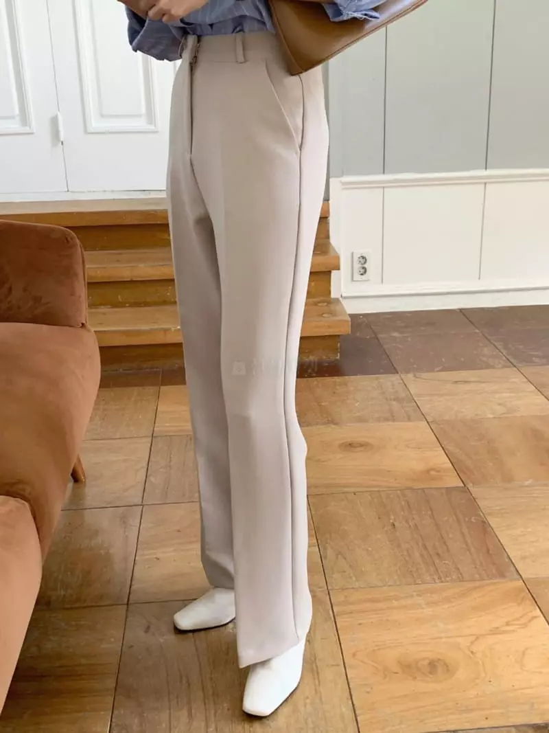 Outrene - Korean Women Fashion - #momslook - Bootcut Pants - 2