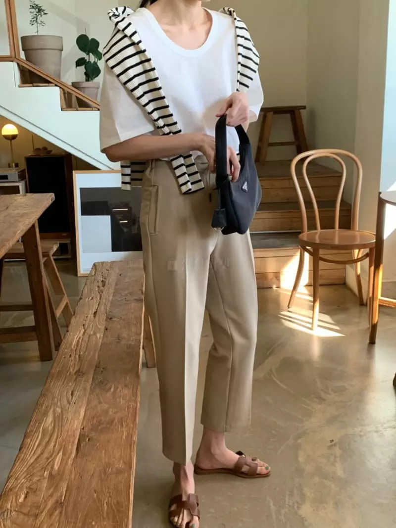 Outrene - Korean Women Fashion - #restrostyle - Loae Baggy Pants - 2