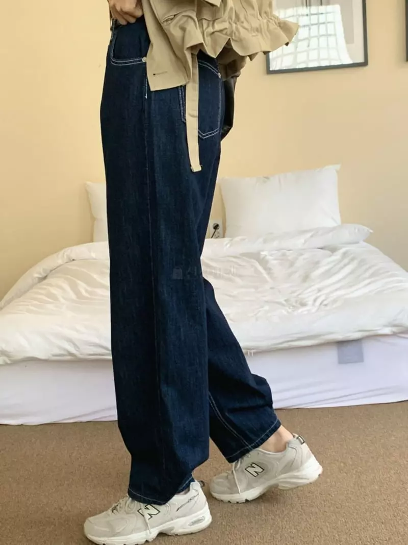 Outrene - Korean Women Fashion - #womensfashion - Button Pants - 3