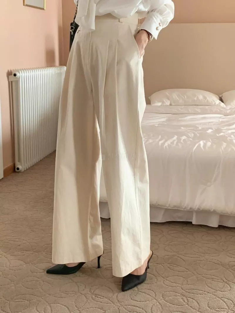 Outrene - Korean Women Fashion - #momslook - Maran Wide Pants - 4