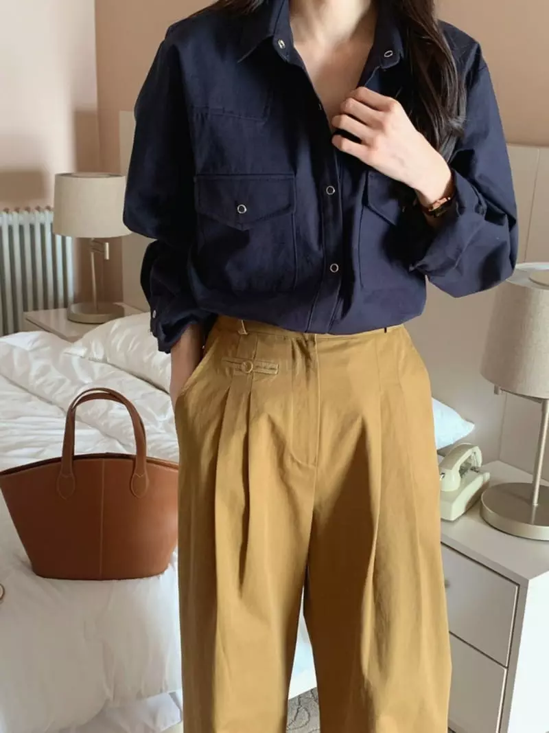 Outrene - Korean Women Fashion - #momslook - Basic Shirt - 4