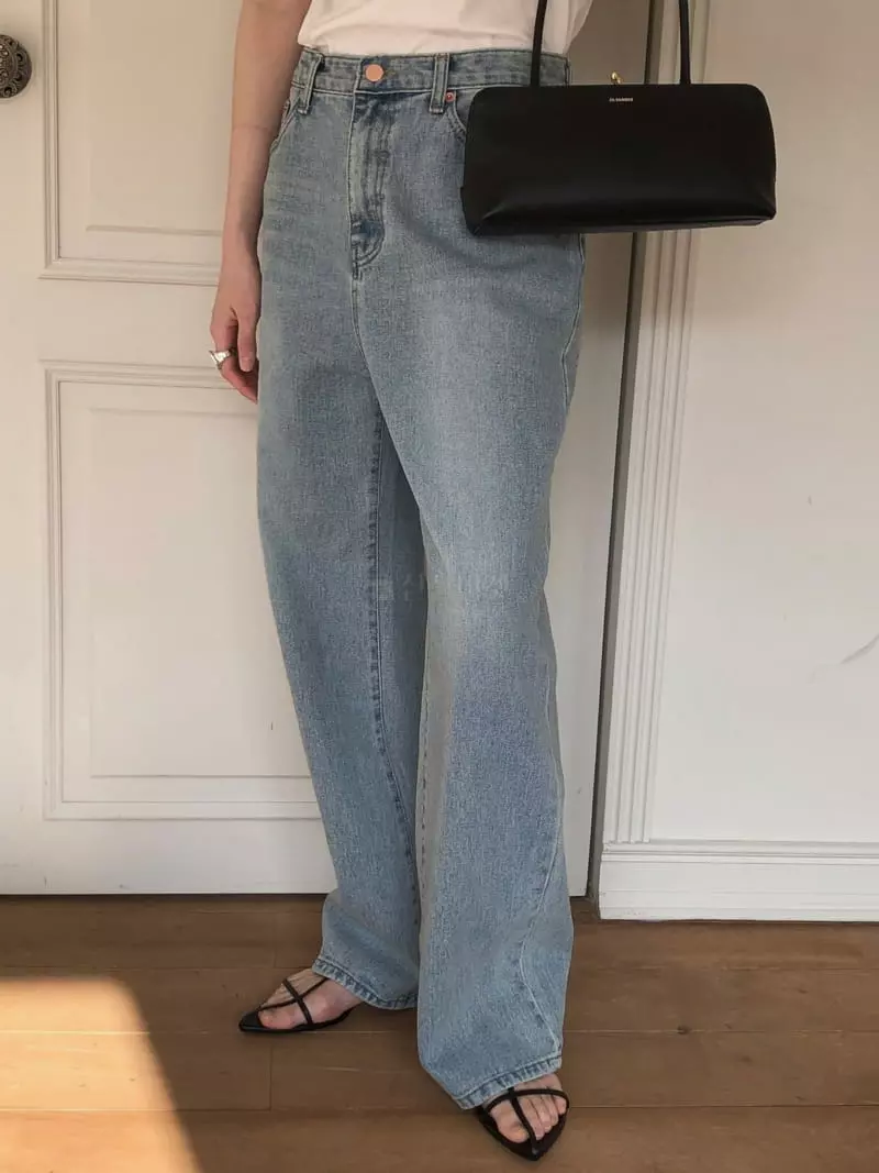 Overclassic - Korean Women Fashion - #momslook - Tom Light Blue Pants - 2
