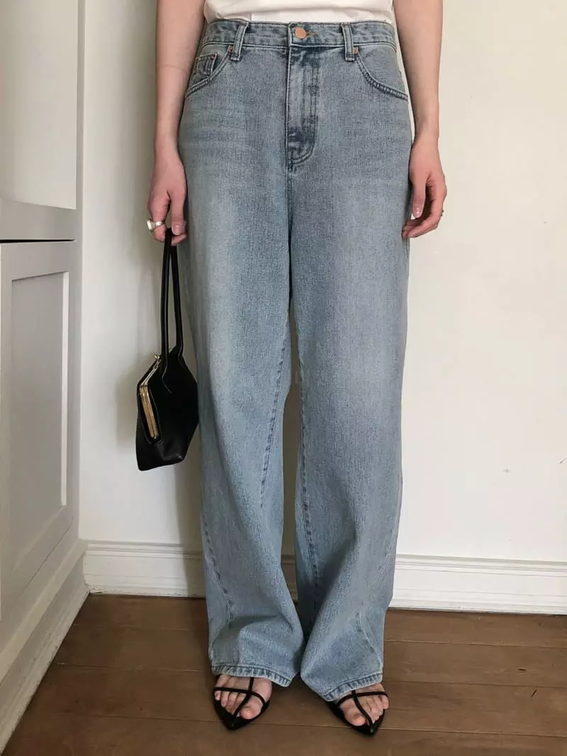 Overclassic - Korean Women Fashion - #womensfashion - Tom Light Blue Pants - 4