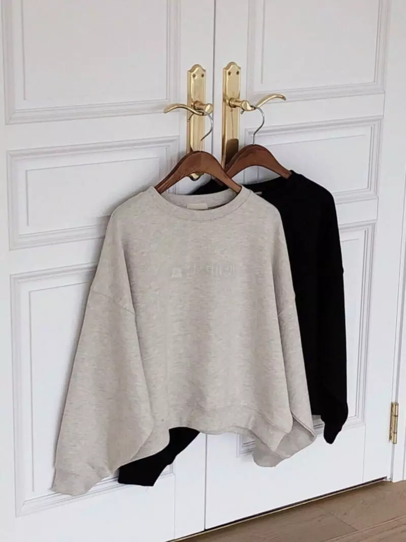 Overclassic - Korean Women Fashion - #womensfashion - Semi Crop Sweatshirt - 4