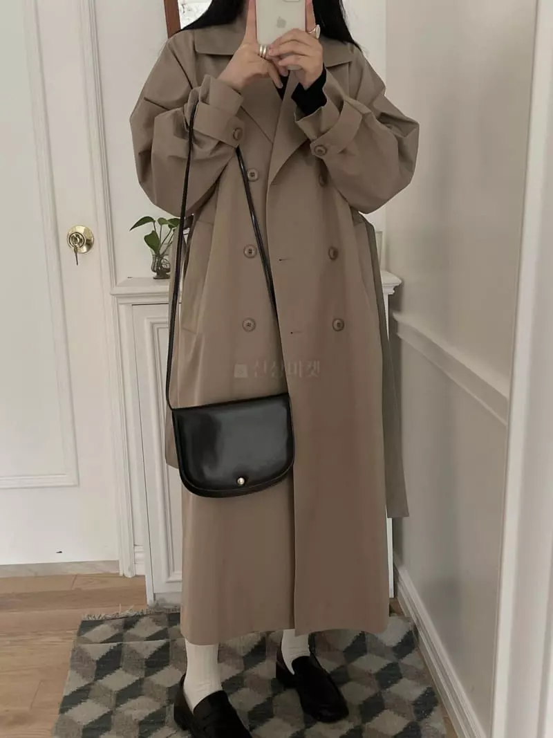 Overclassic - Korean Women Fashion - #momslook - Sophia Long Trench Coat