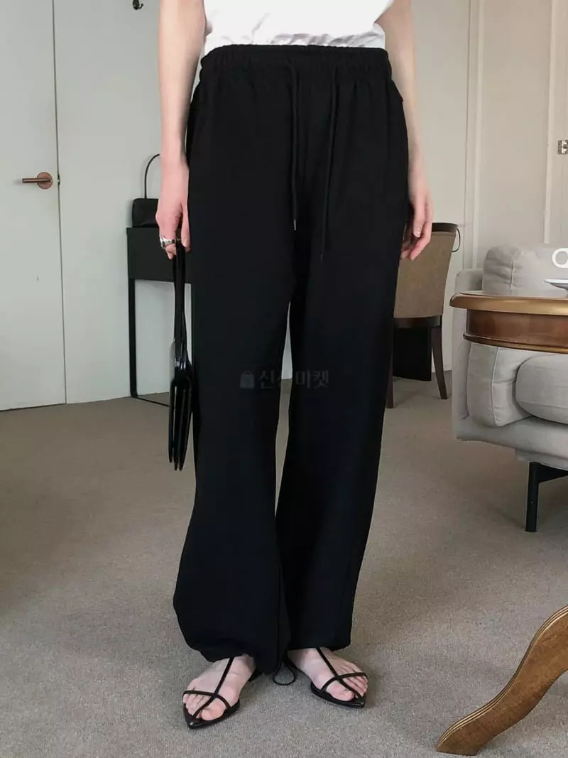Overclassic - Korean Women Fashion - #momslook - Two Waist String Pants - 2