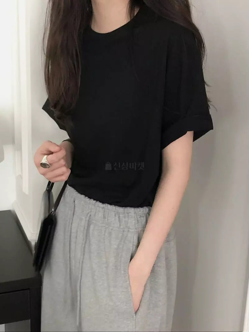 Overclassic - Korean Women Fashion - #momslook - Mona Boxy Tee