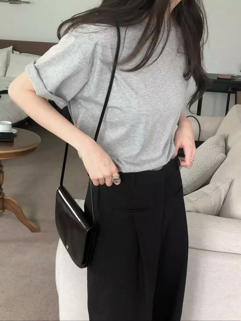Overclassic - Korean Women Fashion - #momslook - Mona Boxy Tee - 3