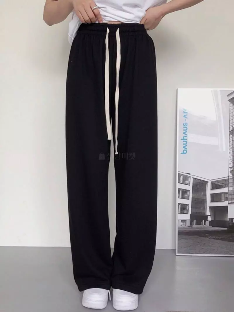 Overclassic - Korean Women Fashion - #womensfashion - Cotton Training Pants - 4