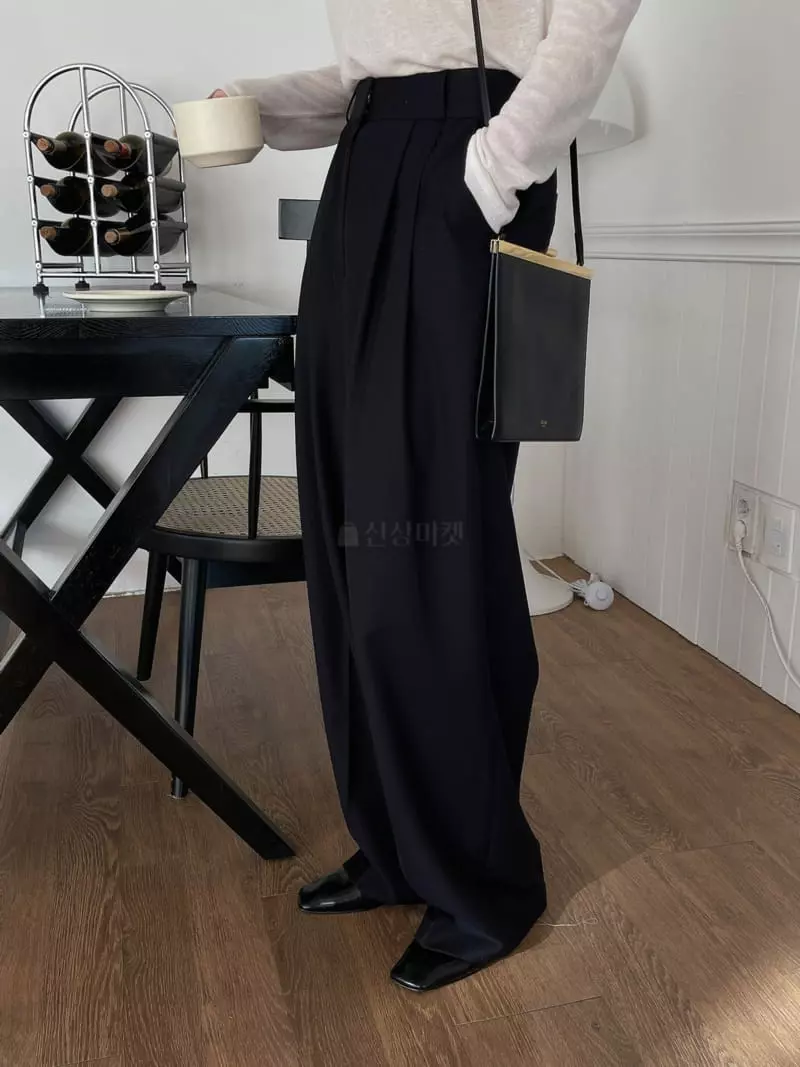 Overclassic - Korean Women Fashion - #vintagekidsstyle - Ron Wide Pants - 4