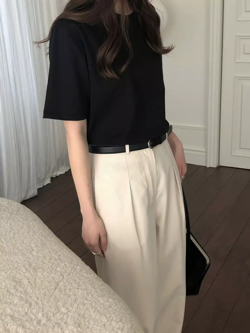 Overclassic - Korean Women Fashion - #pursuepretty - Basic Cotton Tee