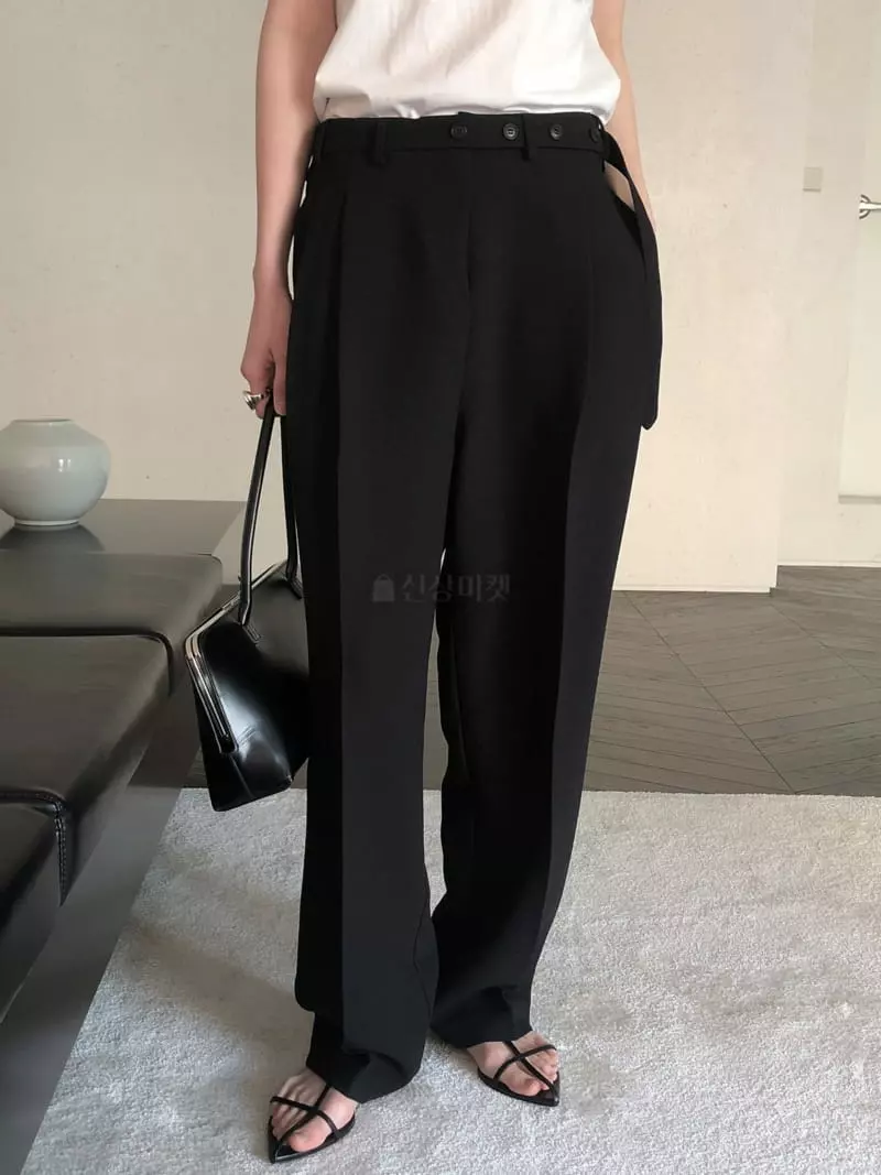 Overclassic - Korean Women Fashion - #shopsmall - Milan Button Pants - 3