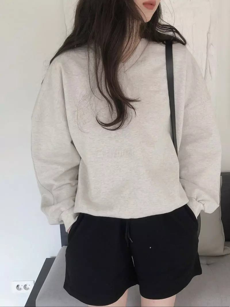 Overclassic - Korean Women Fashion - #thatsdarling - Heavy V-neck Sweatshirt - 4