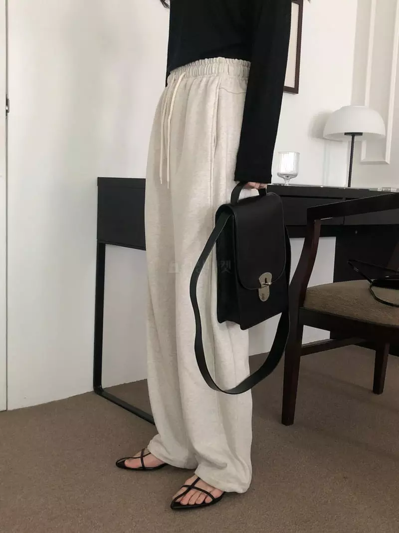 Overclassic - Korean Women Fashion - #womensfashion - Two Waist String Pants - 4