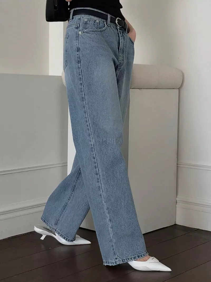 Overclassic - Korean Women Fashion - #vintageinspired - Plank Jeans - 2