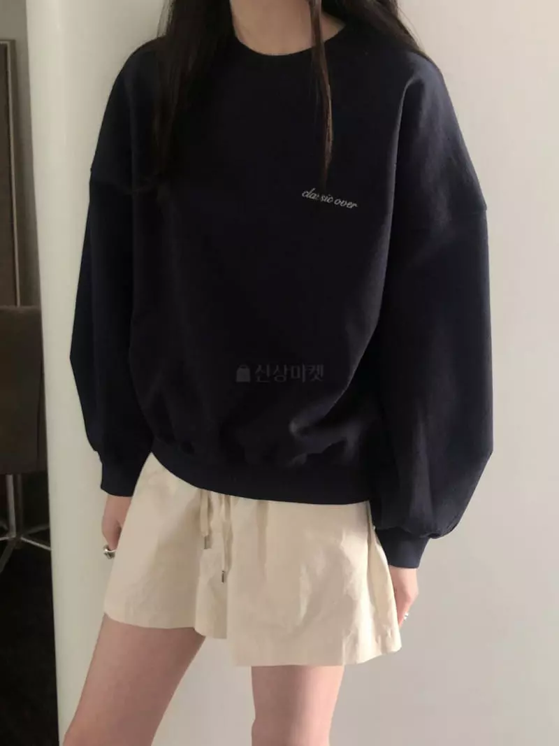 Overclassic - Korean Women Fashion - #vintageinspired - Round Heavy Sweatshirt