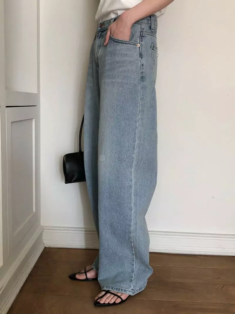 Overclassic - Korean Women Fashion - #womensfashion - Tom Light Blue Pants