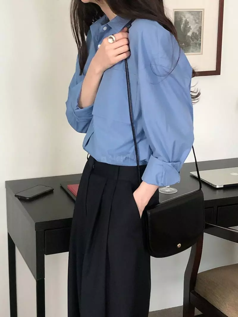 Overclassic - Korean Women Fashion - #momslook - Premium Cotton Shirts - 4