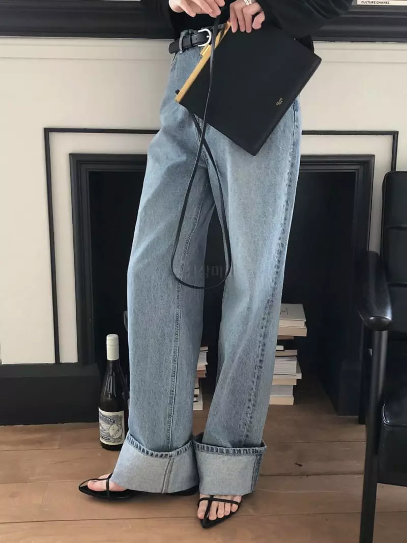 Overclassic - Korean Women Fashion - #womensfashion - Vintage Roll-up Jeans