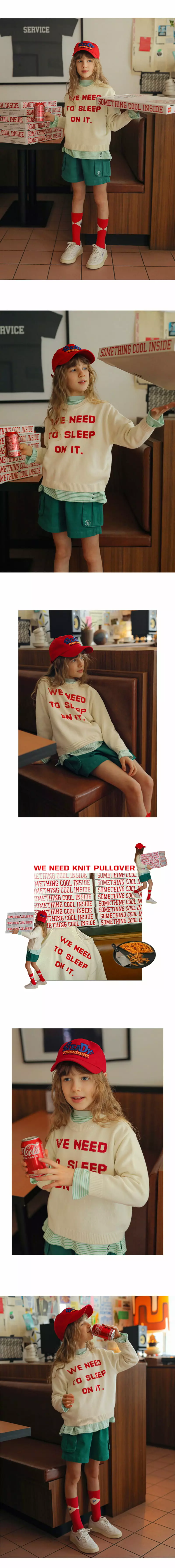 PEACH-CREAM - Korean Junior Fashion Brand - #fashionkids - We Knit Pullover - 3