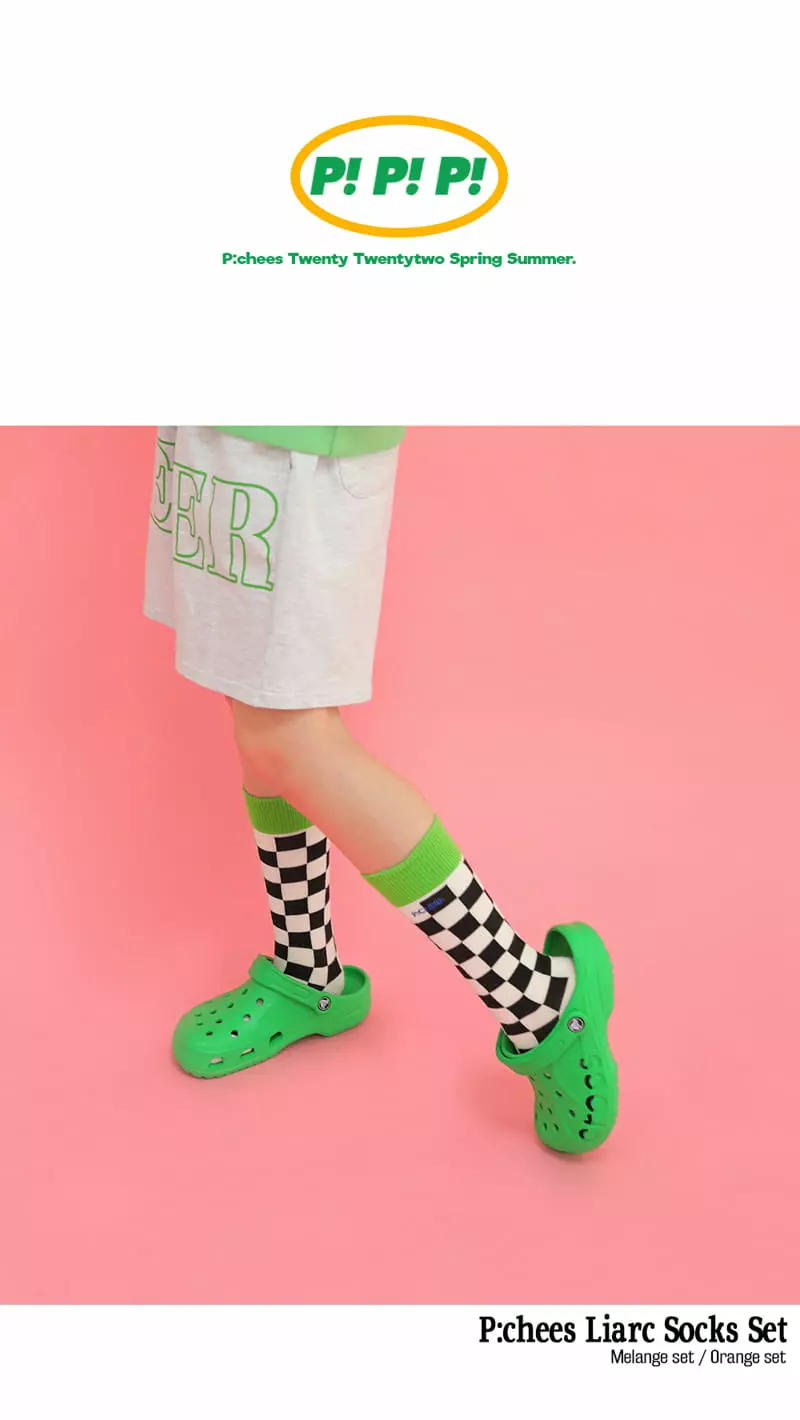 PEACH-CREAM - Korean Junior Fashion Brand - #kidsshorts - Liarc Socks Set