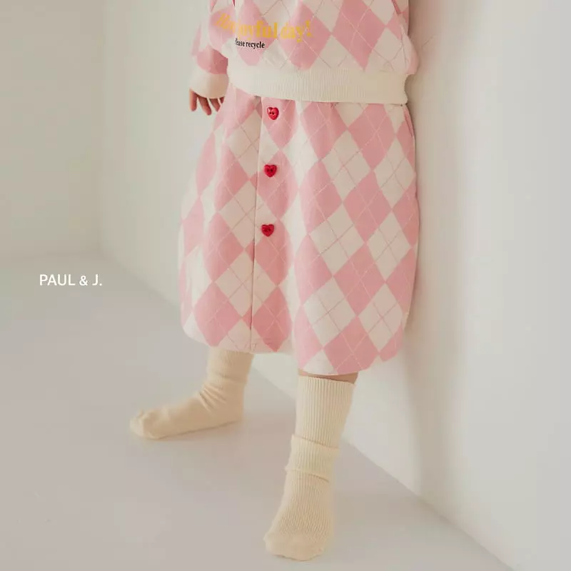 Paul & J - Korean Children Fashion - #Kfashion4kids - Happy Smile Top Bottom Set - 5