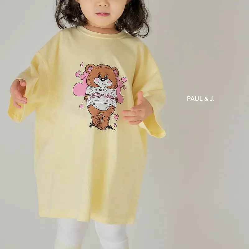 Paul & J - Korean Children Fashion - #Kfashion4kids - Lover Bear Tee - 10
