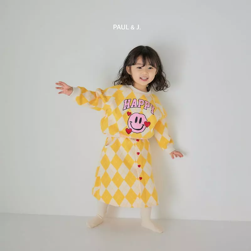 Paul & J - Korean Children Fashion - #childofig - Happy Smile Top Bottom Set - 10