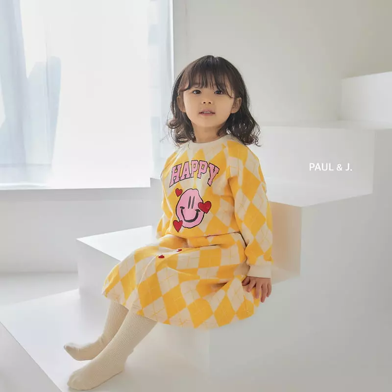 Paul & J - Korean Children Fashion - #childofig - Happy Smile Top Bottom Set - 11