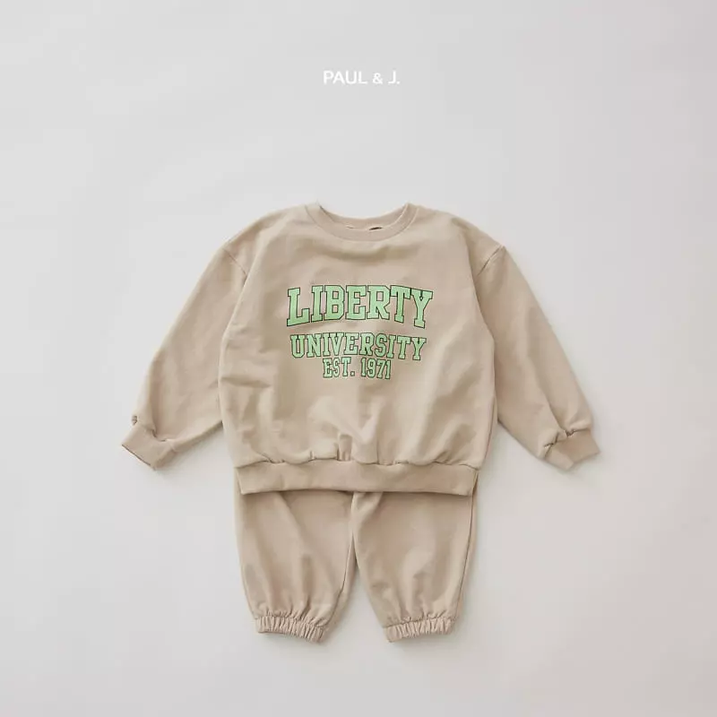Paul & J - Korean Children Fashion - #childofig - Liberty Top Bottom Set - 8