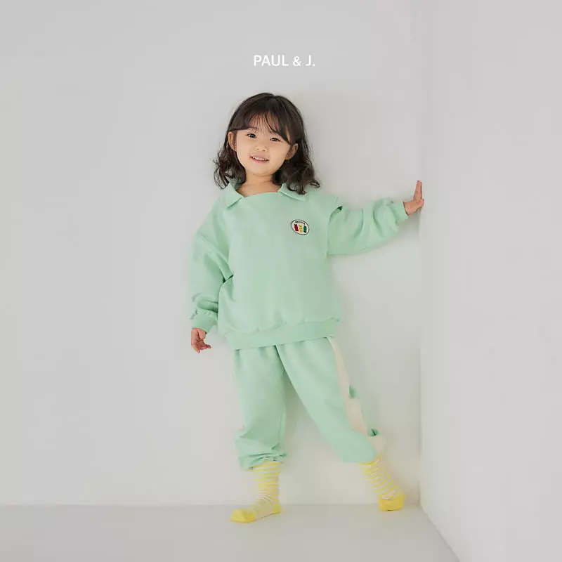 Paul & J - Korean Children Fashion - #designkidswear - Jelly Bean Top Bottom Set - 12