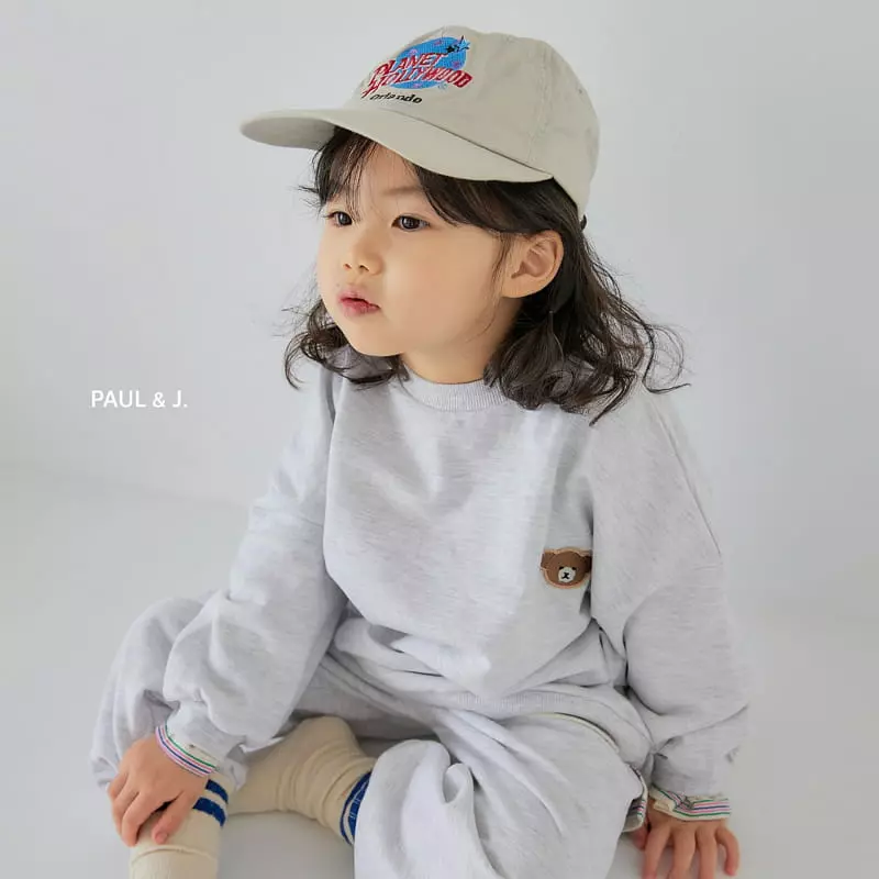 Paul & J - Korean Children Fashion - #designkidswear - Loty Bear Top Bottom Set - 10
