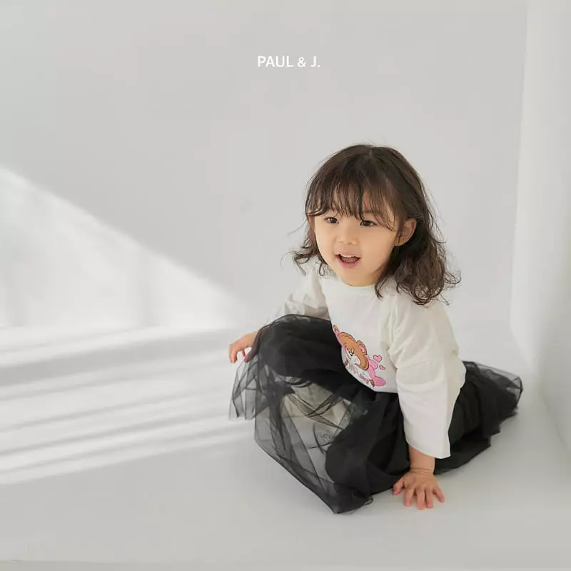 Paul & J - Korean Children Fashion - #childrensboutique - Lover Bear Tee - 4