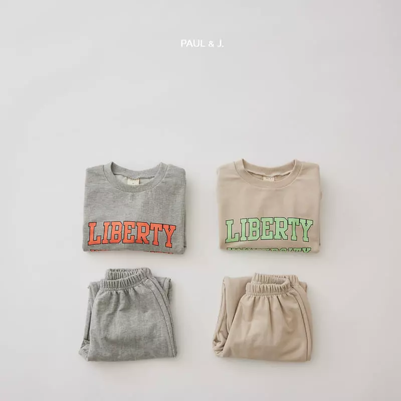 Paul & J - Korean Children Fashion - #discoveringself - Liberty Top Bottom Set - 12
