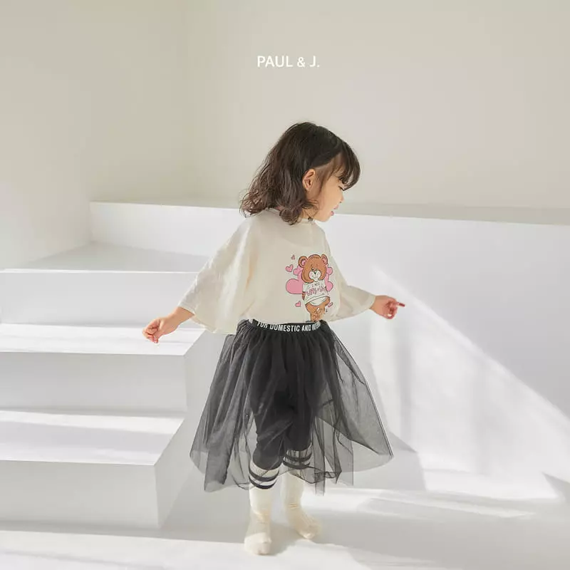 Paul & J - Korean Children Fashion - #fashionkids - Lover Bear Tee - 6