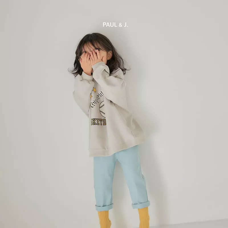 Paul & J - Korean Children Fashion - #kidsshorts - Basket Sweatshirt - 9