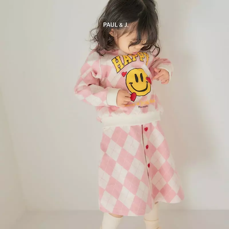 Paul & J - Korean Children Fashion - #kidsstore - Happy Smile Top Bottom Set - 3