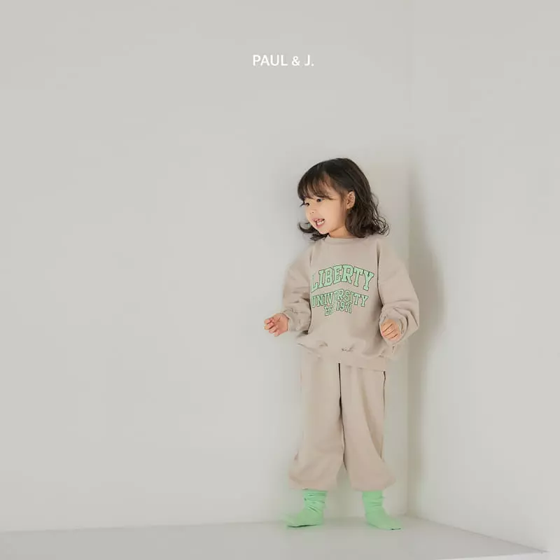 Paul & J - Korean Children Fashion - #kidzfashiontrend - Liberty Top Bottom Set - 2