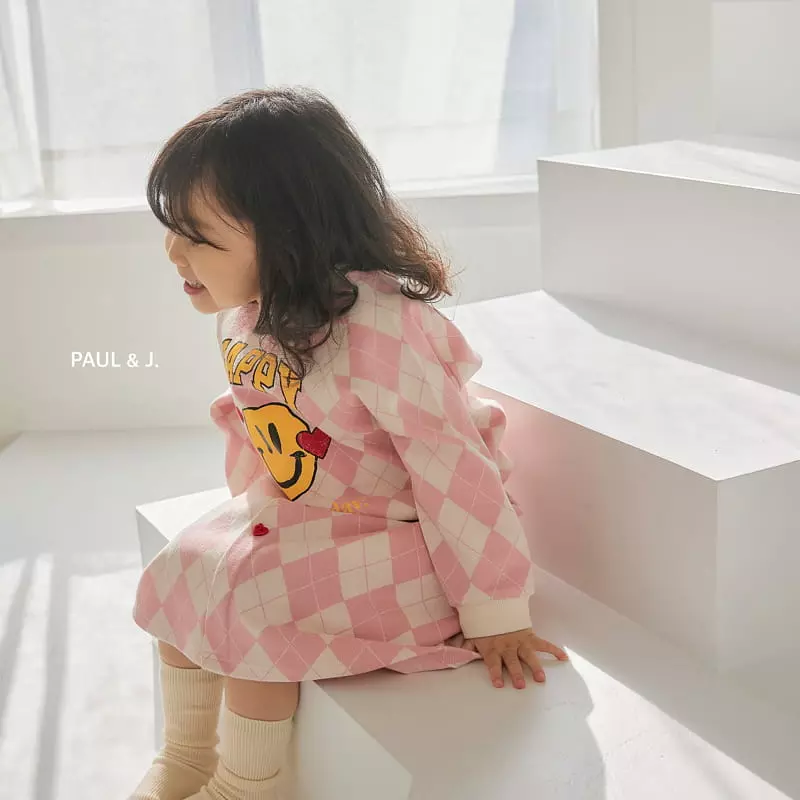 Paul & J - Korean Children Fashion - #littlefashionista - Happy Smile Top Bottom Set - 6