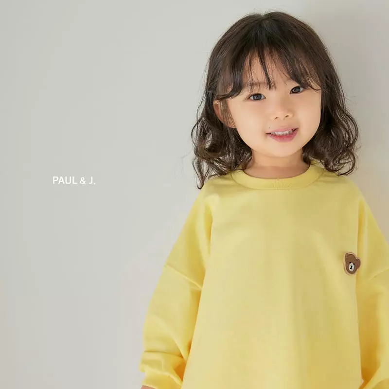 Paul & J - Korean Children Fashion - #littlefashionista - Loty Bear Top Bottom Set - 3
