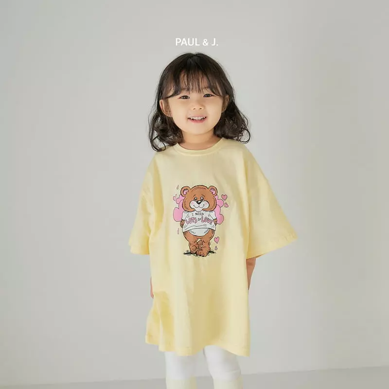 Paul & J - Korean Children Fashion - #littlefashionista - Lover Bear Tee - 11