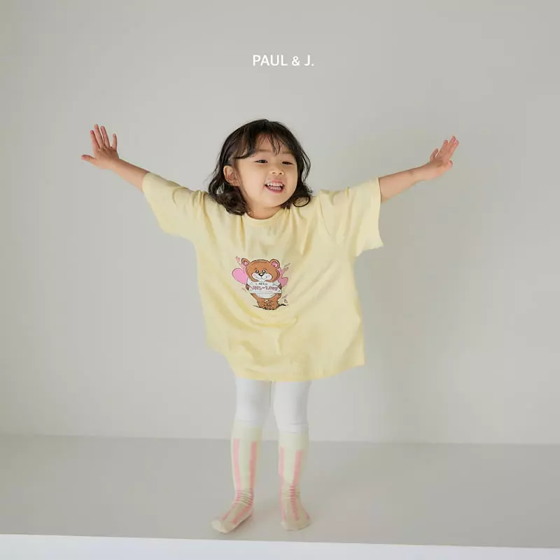 Paul & J - Korean Children Fashion - #magicofchildhood - Lover Bear Tee - 12