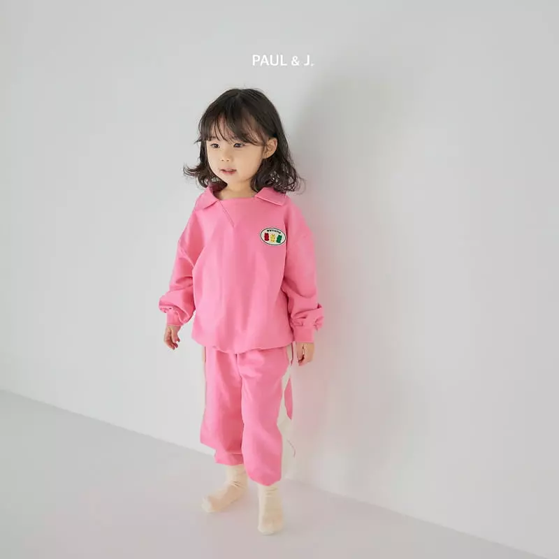 Paul & J - Korean Children Fashion - #minifashionista - Jelly Bean Top Bottom Set - 7