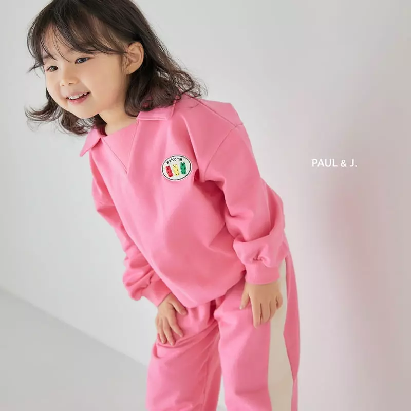 Paul & J - Korean Children Fashion - #prettylittlegirls - Jelly Bean Top Bottom Set - 8