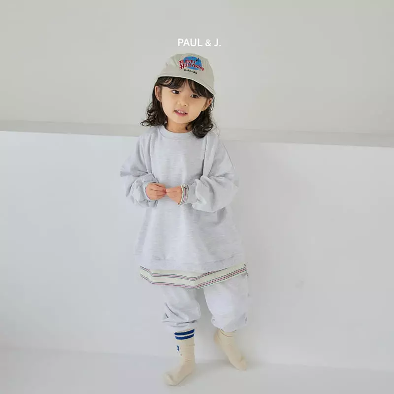 Paul & J - Korean Children Fashion - #prettylittlegirls - Loty Bear Top Bottom Set - 6