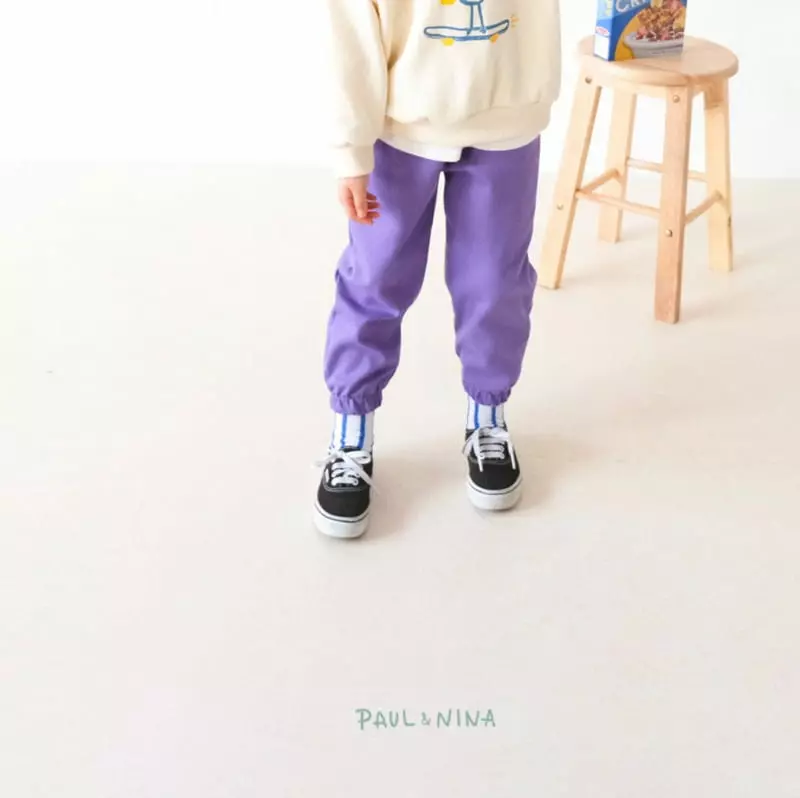 Paul & Nina - Korean Children Fashion - #Kfashion4kids - Vivid Jogger Pants - 10