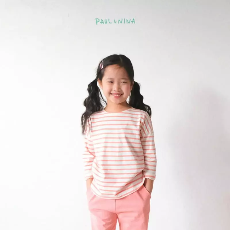 Paul & Nina - Korean Children Fashion - #Kfashion4kids - Spring Pretty Stripes Tee - 8