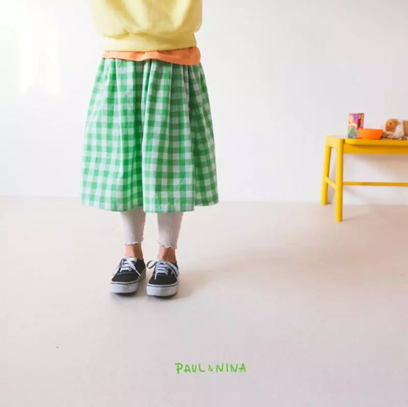 Paul & Nina - Korean Children Fashion - #childofig - Check Check Skirt - 3