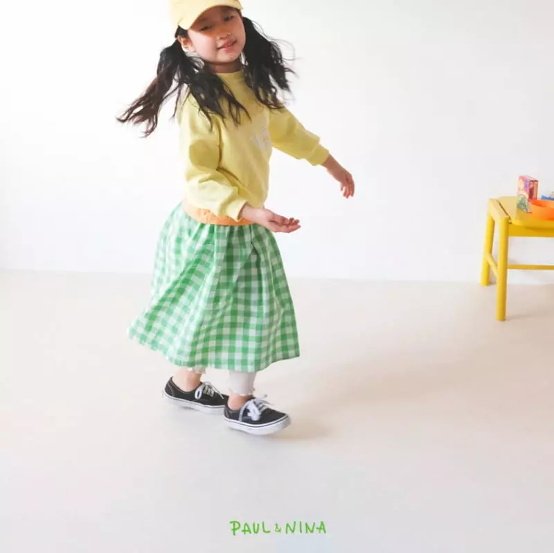 Paul & Nina - Korean Children Fashion - #childofig - Check Check Skirt - 4