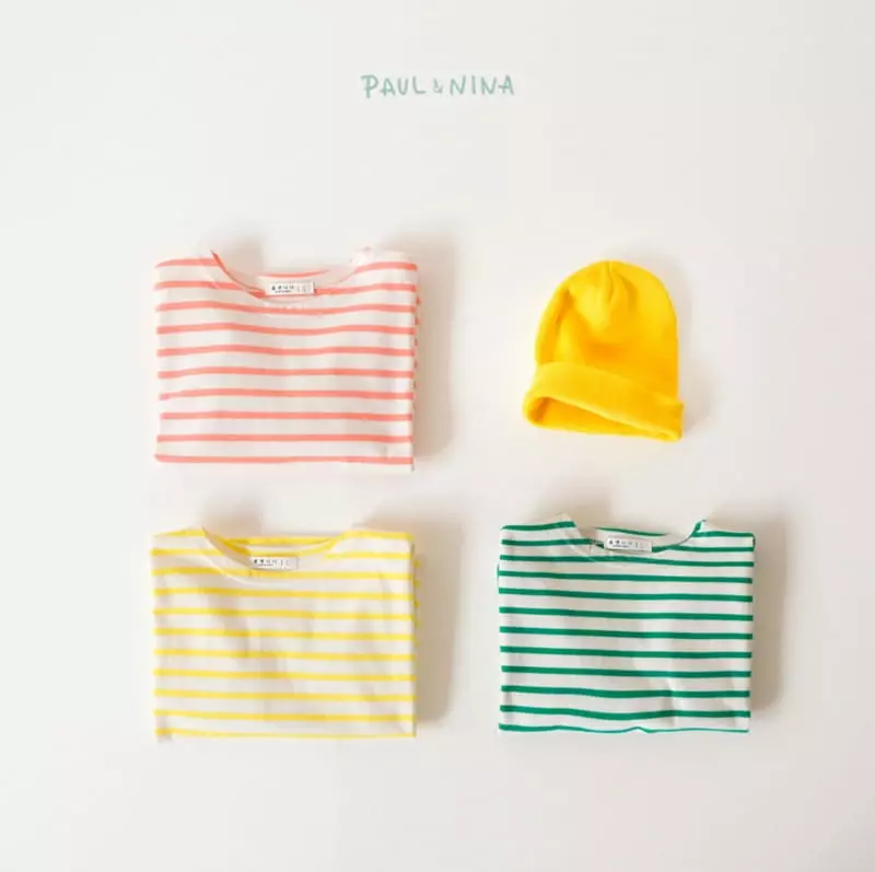 Paul & Nina - Korean Children Fashion - #childrensboutique - Spring Pretty Stripes Tee